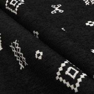 Covington Divya Abstract Jacquard Onyx | Heavyweight Jacquard Fabric | Home Decor Fabric | 57" Wide