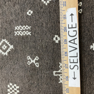 Covington Divya Abstract Jacquard Chocolate | Heavyweight Jacquard Fabric | Home Decor Fabric | 57" Wide