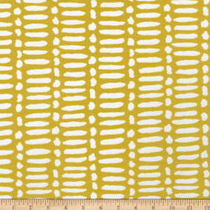 Premier Prints Bohemian Attitude Deja Outdoor Spice Yellow | Medium Weight Outdoor Fabric | Home Decor Fabric | 54" Wide