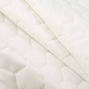 Performatex Quilted Ultra Hex Plush Outdoor White | Medium Weight Outdoor, Woven Fabric | Home Decor Fabric | 54" Wide