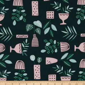 Cloud9 Organic Easy Weekend Canvas Sprouts Green | Medium Weight Canvas Fabric | Home Decor Fabric | 44" Wide