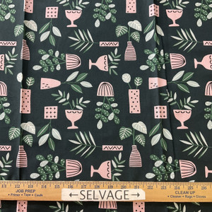 Cloud9 Organic Easy Weekend Canvas Sprouts Green | Medium Weight Canvas Fabric | Home Decor Fabric | 44" Wide