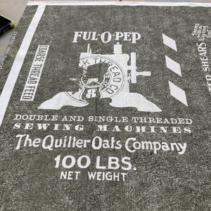 Riley Blake She Who Sew Canvas Seed Sak Charcoal | Home Decor Fabric | 58" Wide