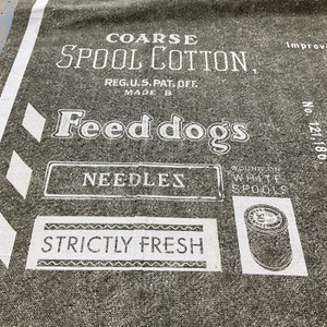 Riley Blake She Who Sew Canvas Seed Sak Charcoal | Home Decor Fabric | 58" Wide