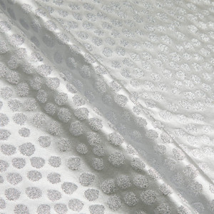 Covington Metallic Hepburn Jacquard Crystal | Lightweight Woven, Jacquard Fabric | Home Decor Fabric | 56" Wide