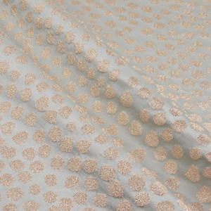 Covington Metallic Hepburn Jacquard Spa | Lightweight Woven, Jacquard Fabric | Home Decor Fabric | 56" Wide