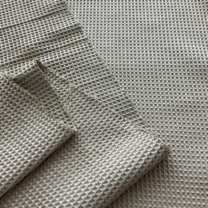 Glass Waffle Micro Fiber Tan | Absorbent Towel Fabric | Poly/Polyamide | Mook Fabrics | 60" Wide | By the Yard