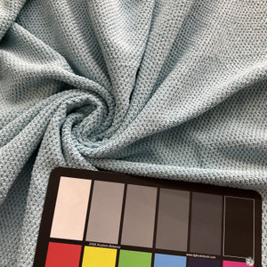 Honeycomb Micro Fiber Aqua Blue | Absorbent Towel Fabric | Microfiber | Mook Fabrics | 60" Wide | By the Yard
