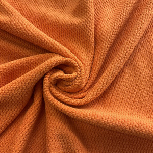 Honeycomb Micro Fiber Orange | Absorbent Towel Fabric | Microfiber | Mook Fabrics | 60" Wide | By the Yard
