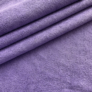 Micro Fiber Solid Concord Purple | Absorbent Towel Fabric | Poly/Nylon | Mook Fabrics | 60" Wide | By the Yard