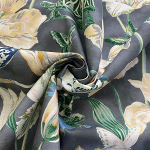 Harrison Howard Enchanted Garden Floral Slub Duck Cloud | Lightweight Duck Fabric | Home Decor Fabric | 54" Wide