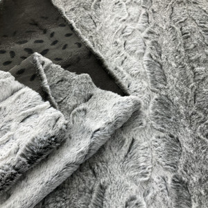 P/K Lifestyles Juneau Faur Fur Shadow | Medium/Heavyweight Faux Fur Fabric | Home Decor Fabric | 59" Wide