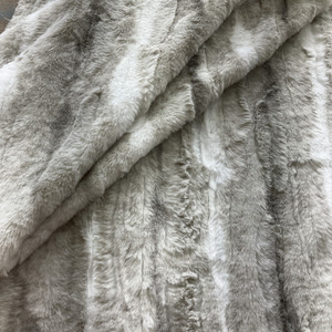 P/K Lifestyles Brushed Roar Faux Fur Snow Bunny | Medium/Heavyweight Faux Fur Fabric | Home Decor Fabric | 59" Wide