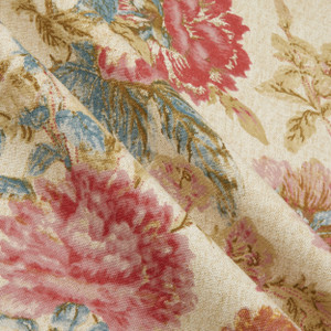Waverly Daphne Floral Duck Tearose | Medium Weight Duck Fabric | Home Decor Fabric | 54" Wide