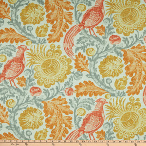 Williamsburg Tucker Resist Outdoor Zest | Medium/Heavyweight Outdoor Fabric | Home Decor Fabric | 54" Wide