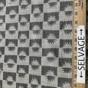 Elena Gabrielle Sunrise Woven Charcoal | Medium/Heavyweight Woven Fabric | Home Decor Fabric | 55" Wide