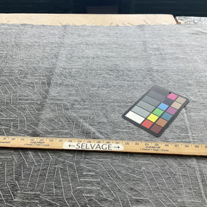 PKL Studio Dashboard Woven Chenille Charcoal | Heavyweight Woven, Chenille Fabric | Home Decor Fabric | 54" Wide