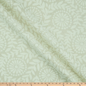 P/K Lifestyles Flock Botanical Linen Blend Ivory | Medium/Heavyweight Woven, Linen Fabric | Home Decor Fabric | 59" Wide