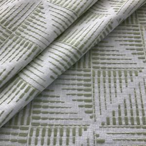 PKL Studio Maddox Embroidery Woven Celery | Heavyweight Woven Fabric | Home Decor Fabric | 54" Wide