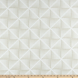 PKL Studio Maddox Embroidery Woven Flax | Heavyweight Woven Fabric | Home Decor Fabric | 54" Wide