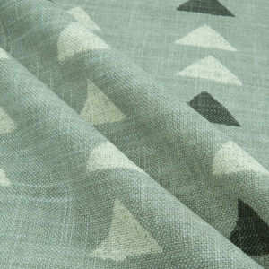 PKL Studio Nomadic Triangle Basketweave Sterling | Medium/Heavyweight Basketweave Fabric | Home Decor Fabric | 54" Wide