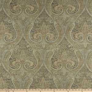 Waverly Quiet Place Paisley Basketweave Truffle | Medium/Heavyweight Basketweave Fabric | Home Decor Fabric | 54" Wide