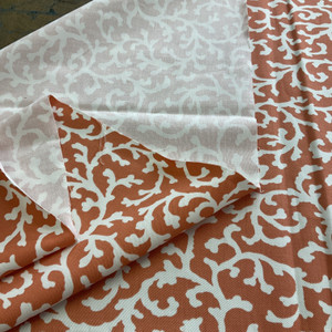 Waverly Savoy Silhouette Twill Coral | Lightweight Twill Fabric | Home Decor Fabric | 54" Wide