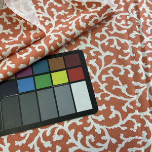 Waverly Savoy Silhouette Twill Coral | Lightweight Twill Fabric | Home Decor Fabric | 54" Wide