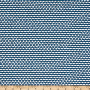 PKL Studio Embroidered Woven Breuer Marine | Heavyweight Woven Fabric | Home Decor Fabric | 54" Wide