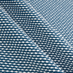 PKL Studio Embroidered Woven Breuer Marine | Heavyweight Woven Fabric | Home Decor Fabric | 54" Wide