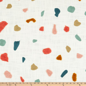 P/K Lifestyles Terrazo Embroidery Woven Mystical | Heavyweight Woven Fabric | Home Decor Fabric | 54" Wide