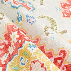 PKL Studio Myth & Medallion Duck Apple Blossom | Medium Weight Duck Fabric | Home Decor Fabric | 54" Wide