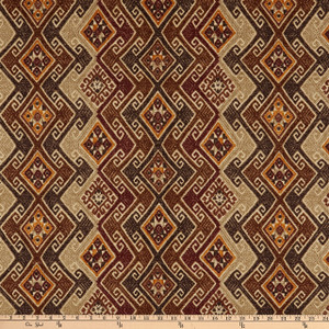 P/K Lifestyles Kaumari Path Duck French Roast | Medium Weight Duck Fabric | Home Decor Fabric | 54" Wide