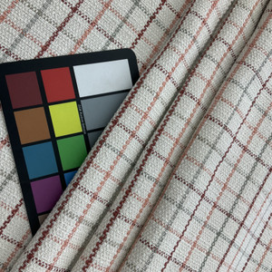 P/K Lifestyles Woven Keep In Check Coal | Home Decor Fabric | 55.9" Wide