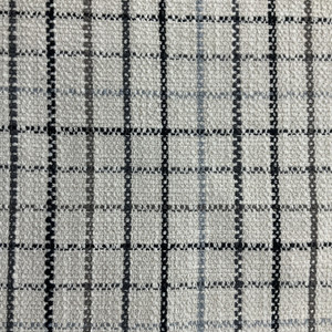 P/K Lifestyles Woven Keep In Check Stone | Home Decor Fabric | 55.9" Wide