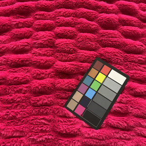 EZ Fabric Sharpei Snuggle Faux Fur Bright Rose | Very Heavyweight Faux Fur Fabric | Home Decor Fabric | 58" Wide