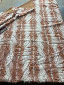 Terra Cota EZ Fabric Wolverine Snuggle Faux Fur Terra Cota | Very Heavyweight Faux Fur Fabric | Home Decor Fabric | 58" Wide