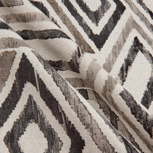 STOF France Niklas Canvas Noir | Medium Weight Canvas Fabric | Home Decor Fabric | 55" Wide