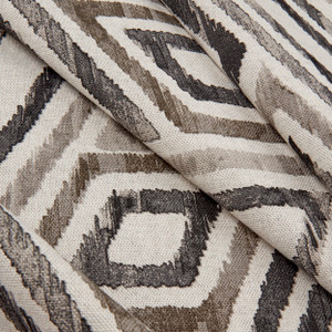 STOF France Niklas Canvas Noir | Medium Weight Canvas Fabric | Home Decor Fabric | 55" Wide