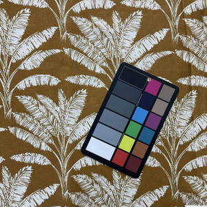 STOF France Cocotier Canvas Moutarde | Home Decor Fabric | 61" Wide