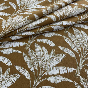 STOF France Cocotier Canvas Moutarde | Home Decor Fabric | 61" Wide