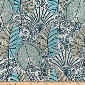 STOF France Digital Siwa Canvas Jade | Medium Weight Canvas Fabric | Home Decor Fabric | 55" Wide