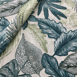 STOF France Farafa Canvas Bleu | Home Decor Fabric | 63" Wide