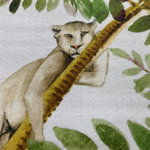 STOF France Digital Namaqua Satin Multicolore | Medium Weight Satin Fabric | Home Decor Fabric | 55" Wide