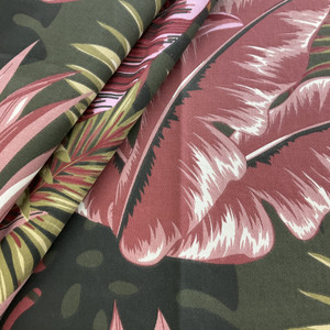 STOF France Nimba Satin Rose | Medium Weight Satin Fabric | Home Decor Fabric | 55" Wide