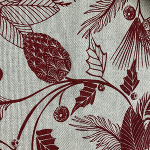 STOF France Perceneige Canvas Rouge | Home Decor Fabric | 61" Wide