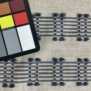 Swavelle Day Dreamer Woven Embroidered Blue | Home Decor Fabric | 53.5" Wide