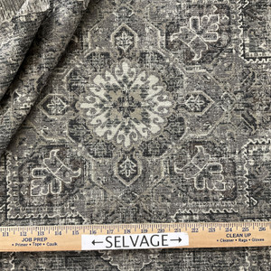 Swavelle Riggs Woven Chenille Slate | Home Decor Fabric | 56.5" Wide