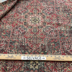 Swavelle Riggs Woven Chenille Ruby | Home Decor Fabric | 56.5" Wide