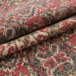Swavelle Riggs Woven Chenille Ruby | Home Decor Fabric | 56.5" Wide